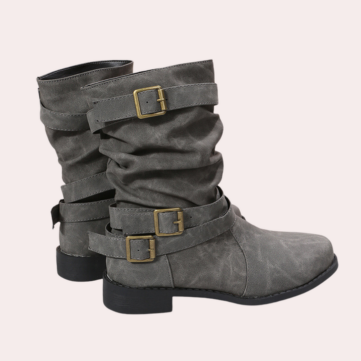Womens Nicole Boots Stylish Leather Ankle