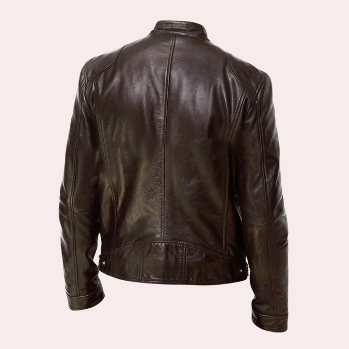 Mens Leather Jacket Classic Fit