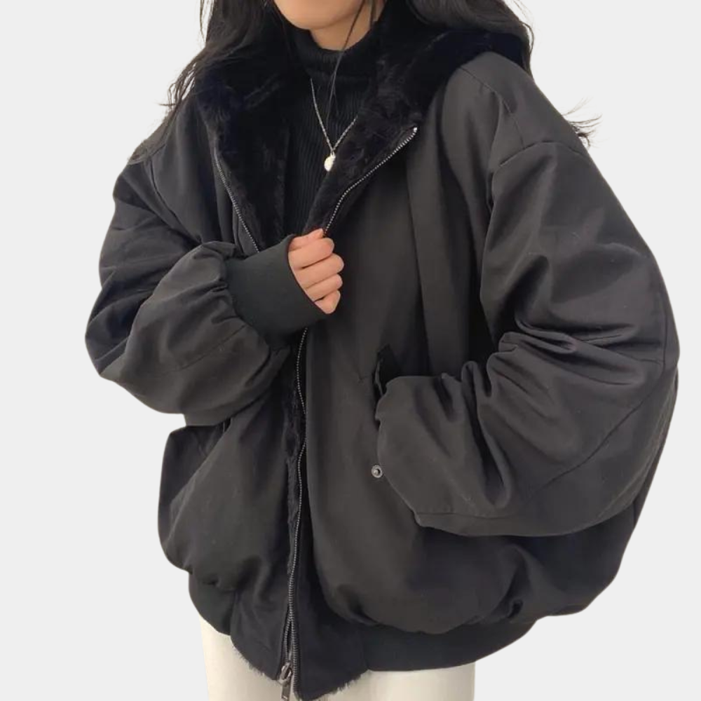 Womens Winter Coat with Hood Lined Warm Fit