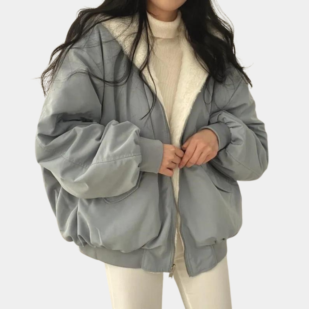 Womens Winter Coat with Hood Lined Warm Fit - BritishMode