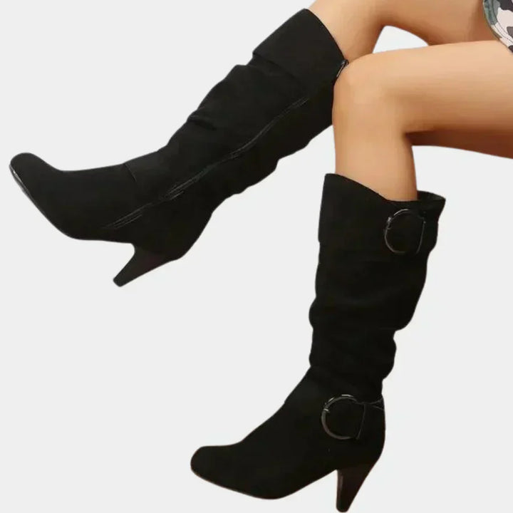 Womens Knee-High Boots Stylish Fit - BritishMode