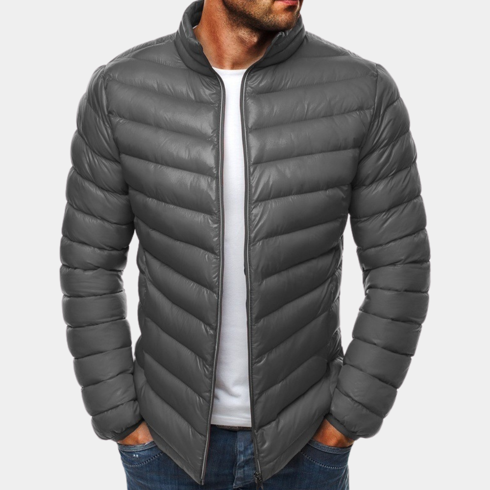 Mens Puffer Jacket Insulated Stylish Fit