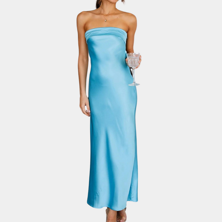Womens Evening Gown Off Shoulder Elegant Fit - BritishMode