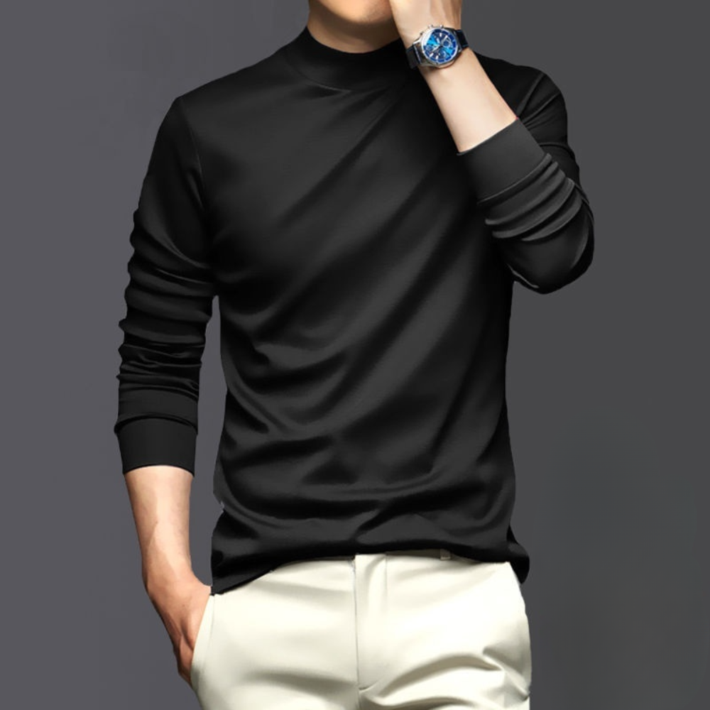 Mens Long Sleeve Shirt Fitted Cotton - BritishMode