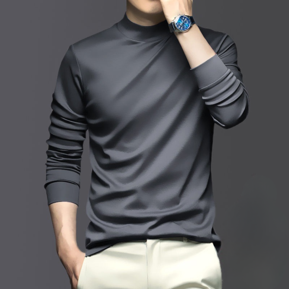 Mens Long Sleeve Shirt Fitted Cotton
