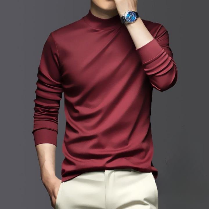 Mens Long Sleeve Shirt Fitted Cotton