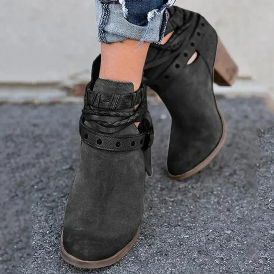 Womens Knee-High Boots Leather Classic Fit - BritishMode