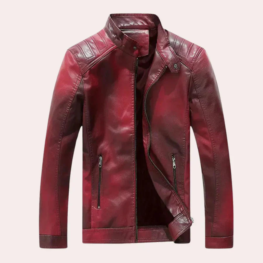 Mens Jacket with Stand-Up Collar Stylish Fit - BritishMode