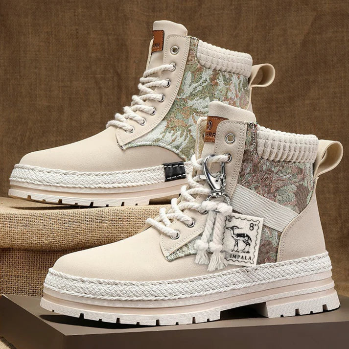 Unisex Ankle Boots with Durable Sole and Warm Lining - BritishMode