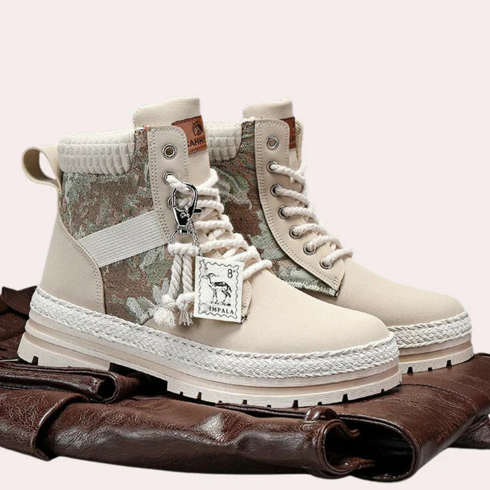 Unisex Ankle Boots with Durable Sole and Warm Lining