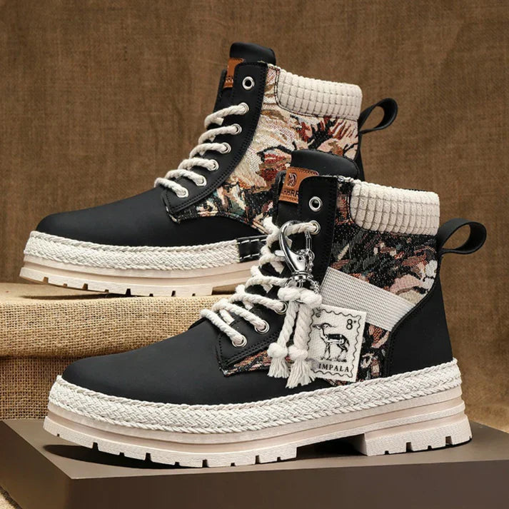 Unisex Ankle Boots with Durable Sole and Warm Lining