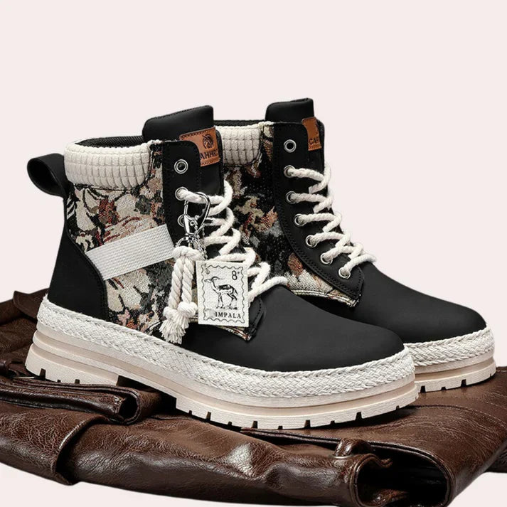 Unisex Ankle Boots with Durable Sole and Warm Lining