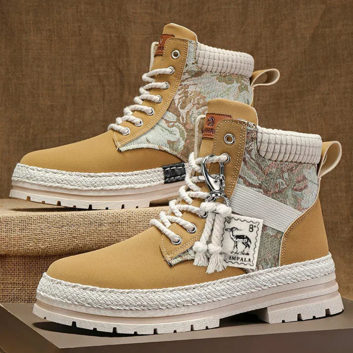 Unisex Ankle Boots with Durable Sole and Warm Lining