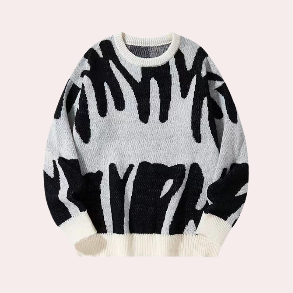 Mens Modern Sweater Knit Crewneck