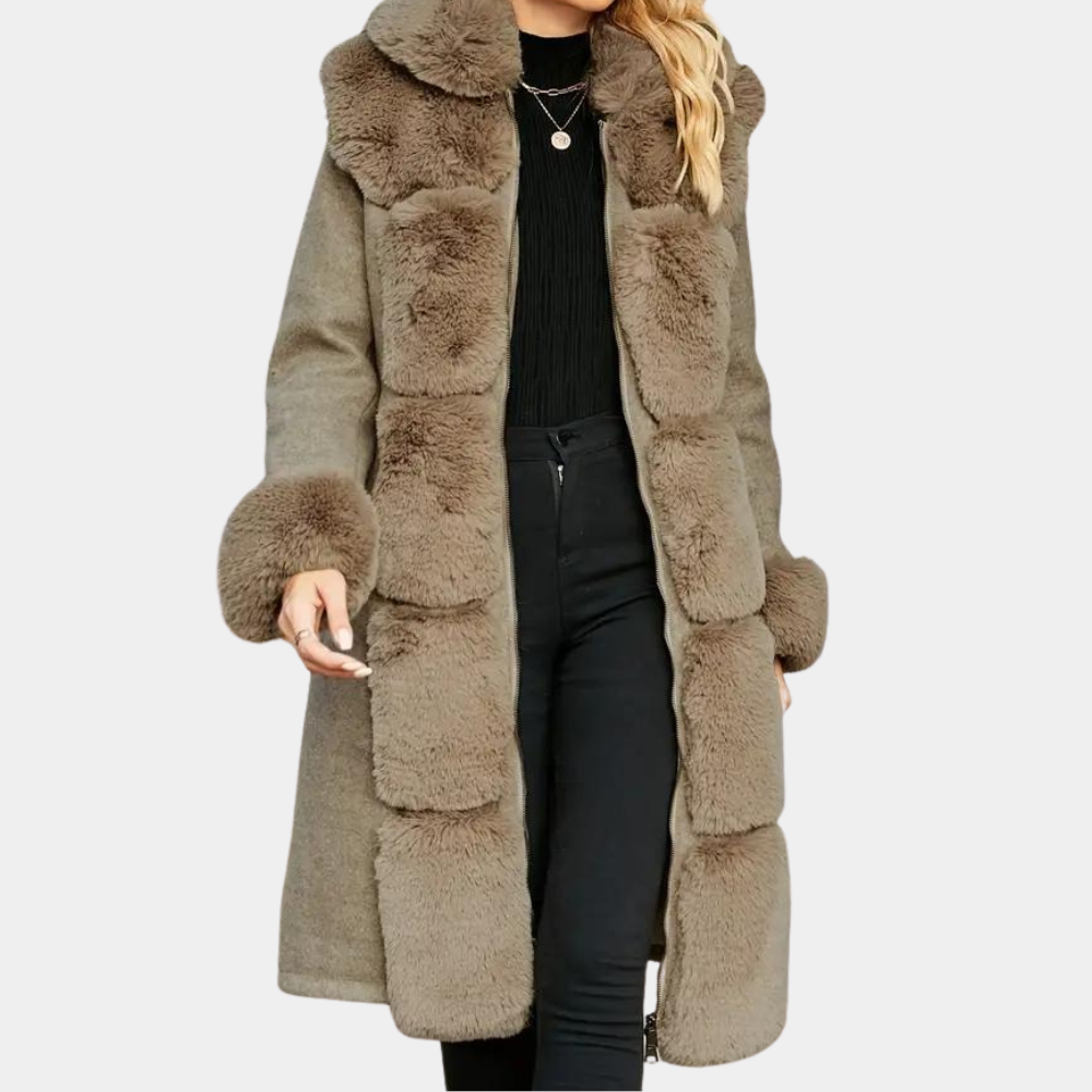 Womens Plush Coat Soft Comfortable Fit - BritishMode