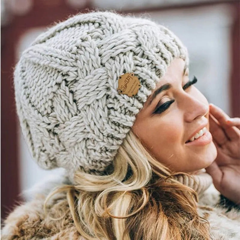 Unisex Knitted Beanie Soft Stretch Fit