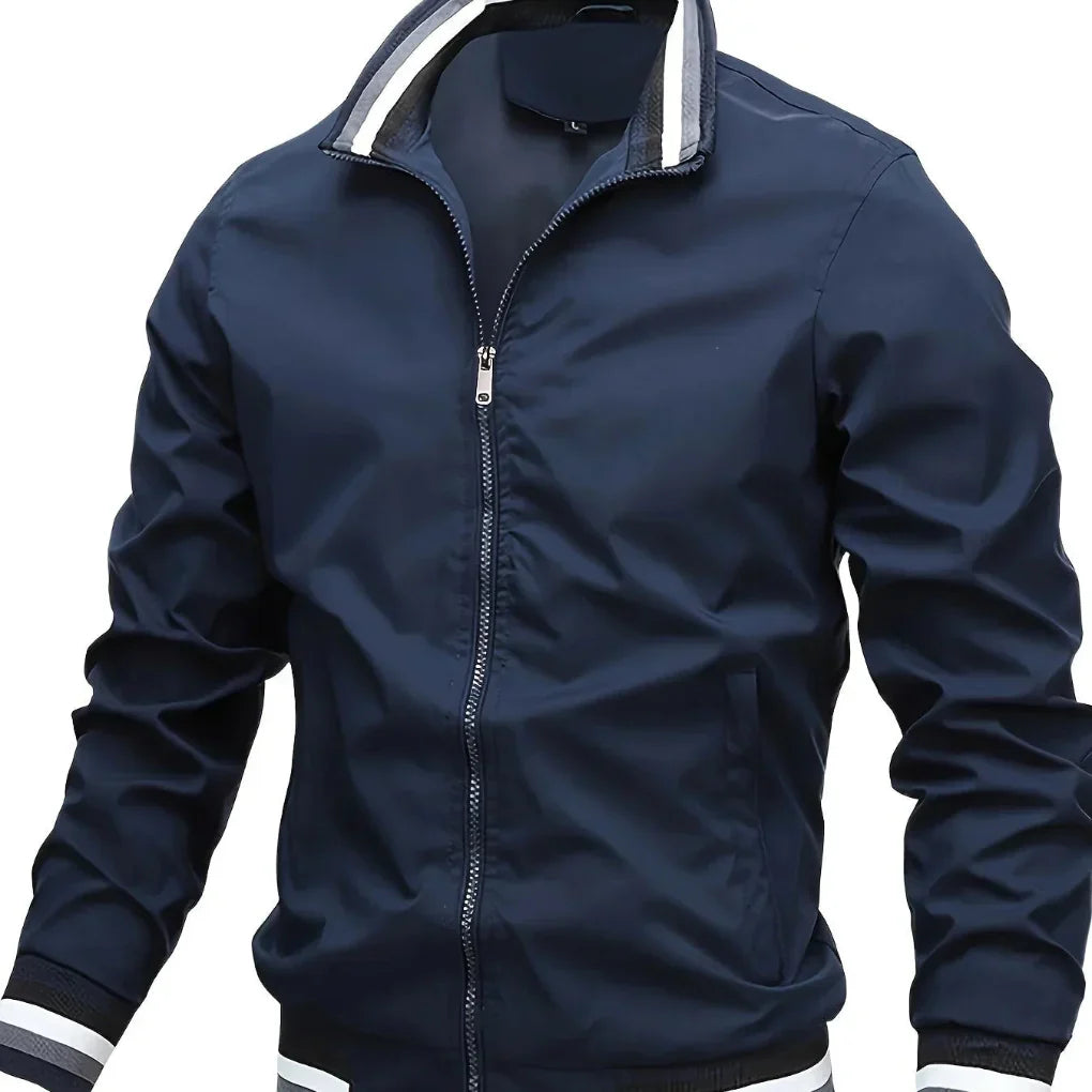 Mens Transitional Jacket with Collar Detail