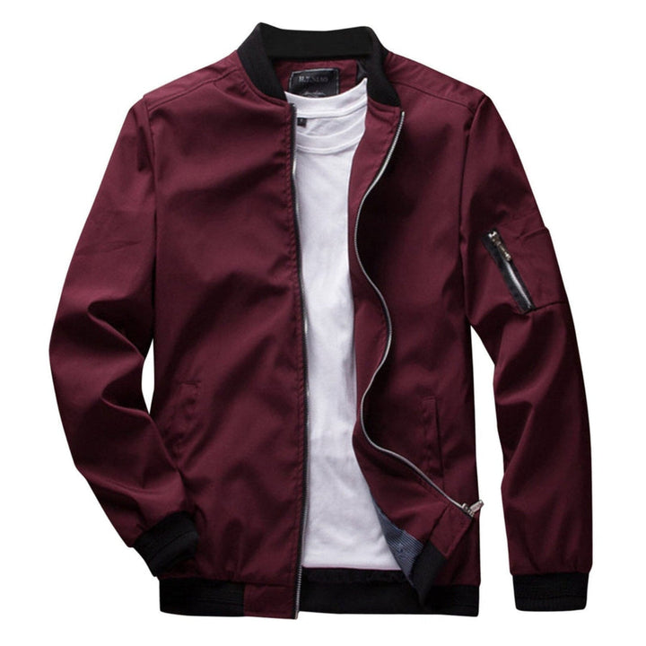 Mens Lightweight Zip-Up Jacket with Practical Pocket