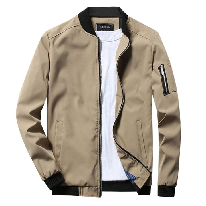 Mens Lightweight Zip-Up Jacket with Practical Pocket