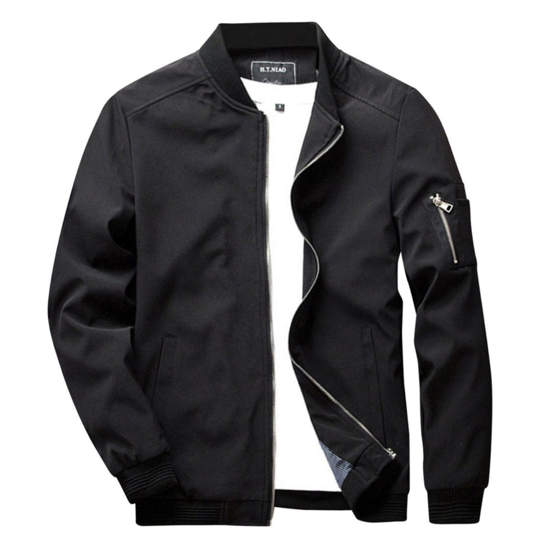 Mens Lightweight Zip-Up Jacket with Practical Pocket