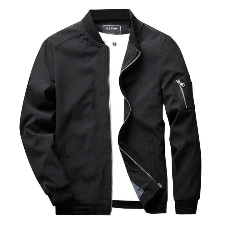 Mens Lightweight Zip-Up Jacket with Practical Pocket