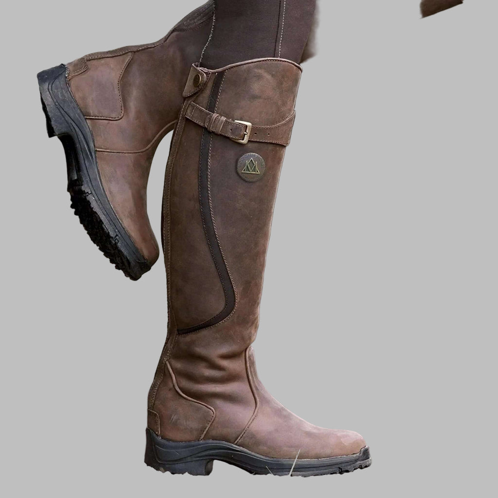Womens Leather Hiking Boots Durable Comfortable Fit - BritishMode