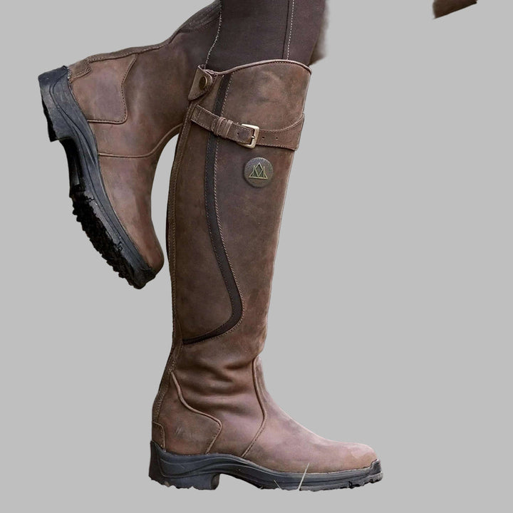 Womens Leather Hiking Boots Durable Comfortable Fit - BritishMode