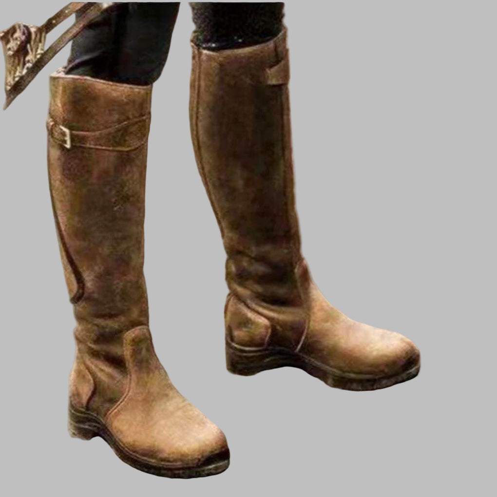 Womens Leather Hiking Boots Durable Comfortable Fit