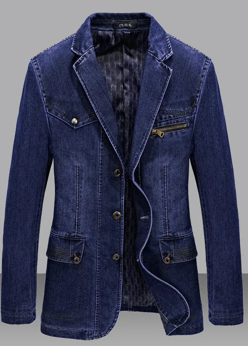 Mens Denim Jacket Classic Fit - BritishMode