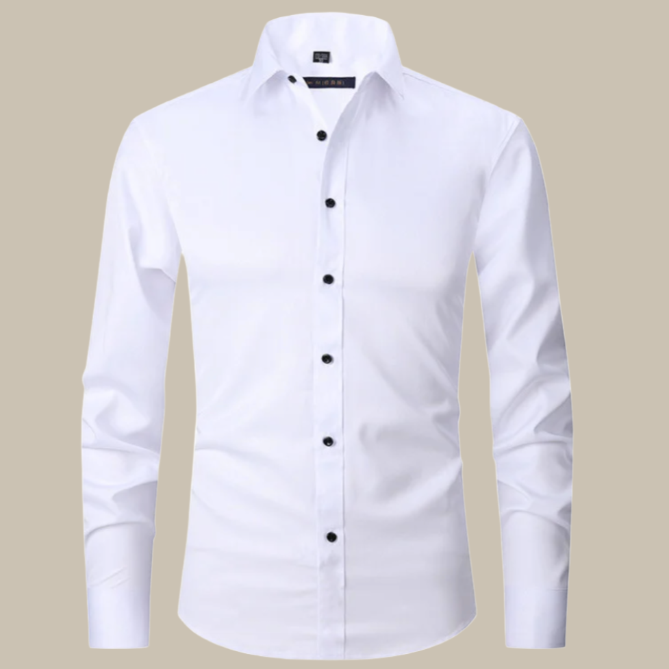 Mens Casual Shirt Stretch Fabric Regular Fit