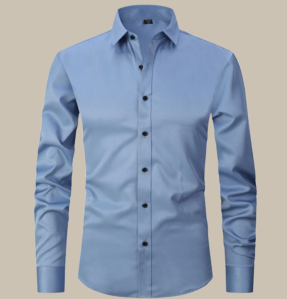 Mens Casual Shirt Stretch Fabric Regular Fit