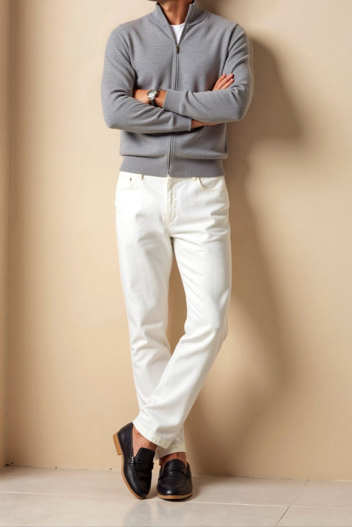 Womens Knit Blend Cardigan Slim Fit Smooth Layering