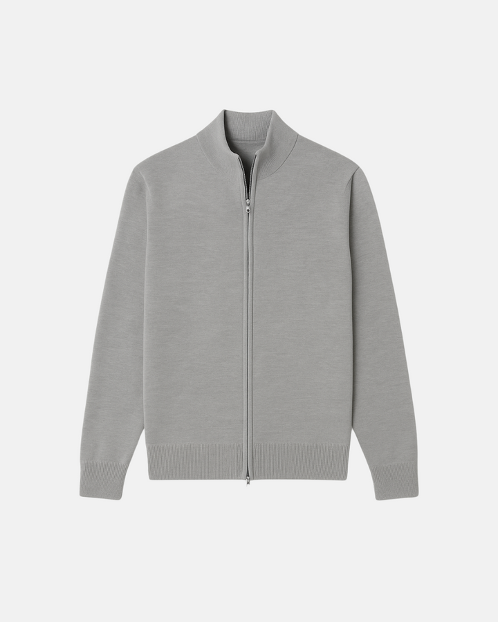 Womens Knit Blend Cardigan Slim Fit Smooth Layering - BritishMode