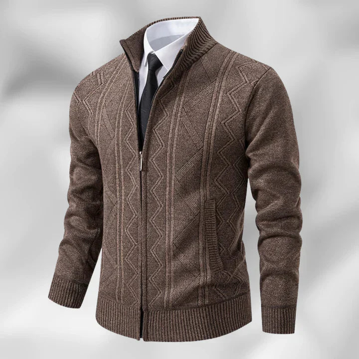 Womens Mid-Length Cardigan Open Front Button Closure