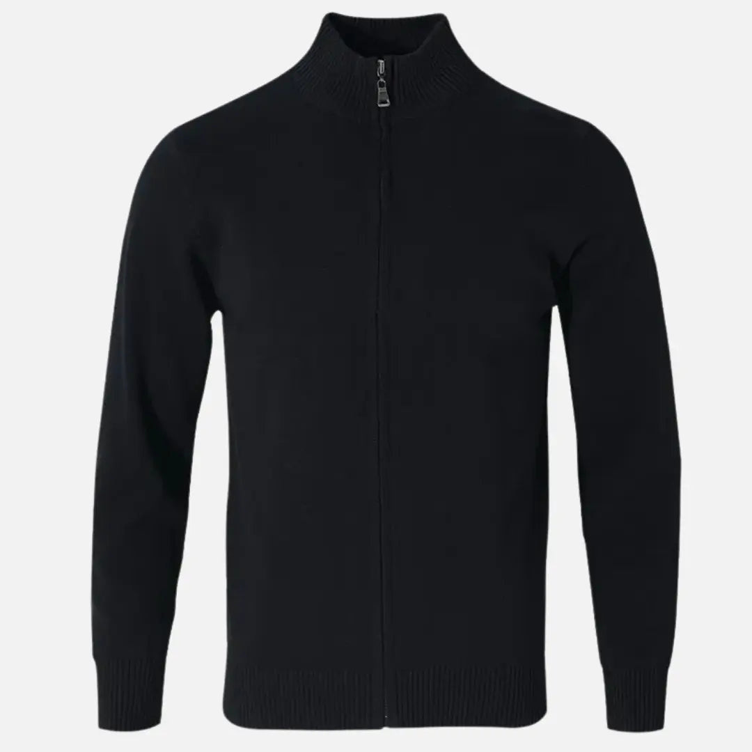 Womens Ribbed Knit Cardigan Blend Full Zip