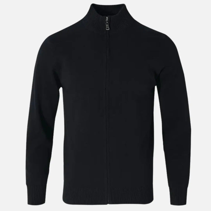 Womens Ribbed Knit Cardigan Blend Full Zip