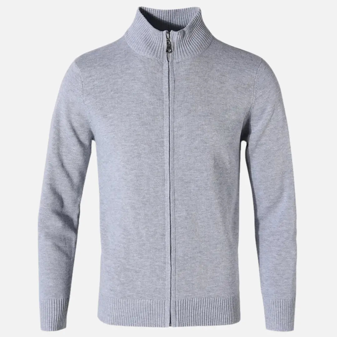 Womens Ribbed Knit Cardigan Blend Full Zip