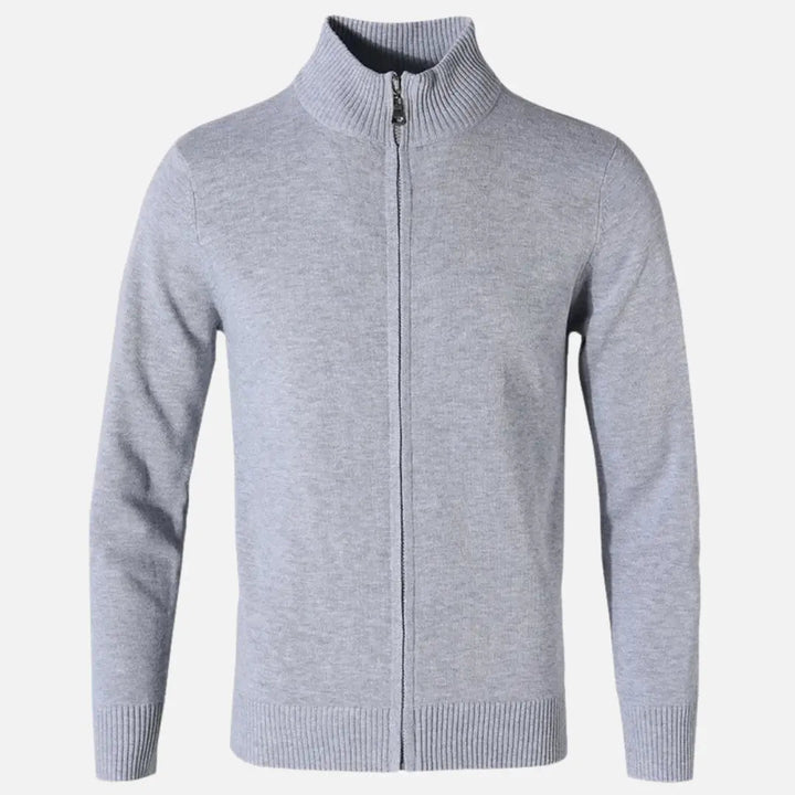 Womens Ribbed Knit Cardigan Blend Full Zip