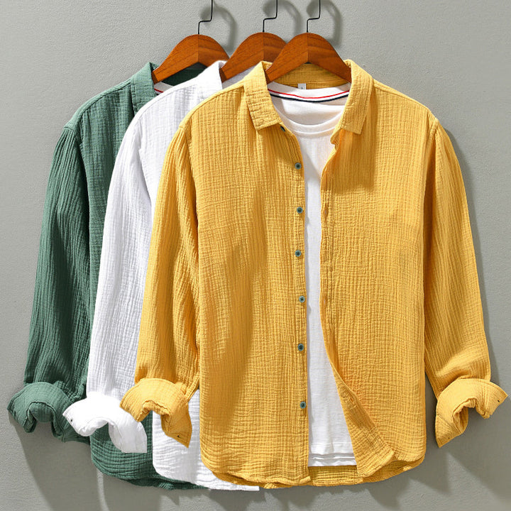Mens Casual Shirt Lightweight Breathable Relaxed Fit