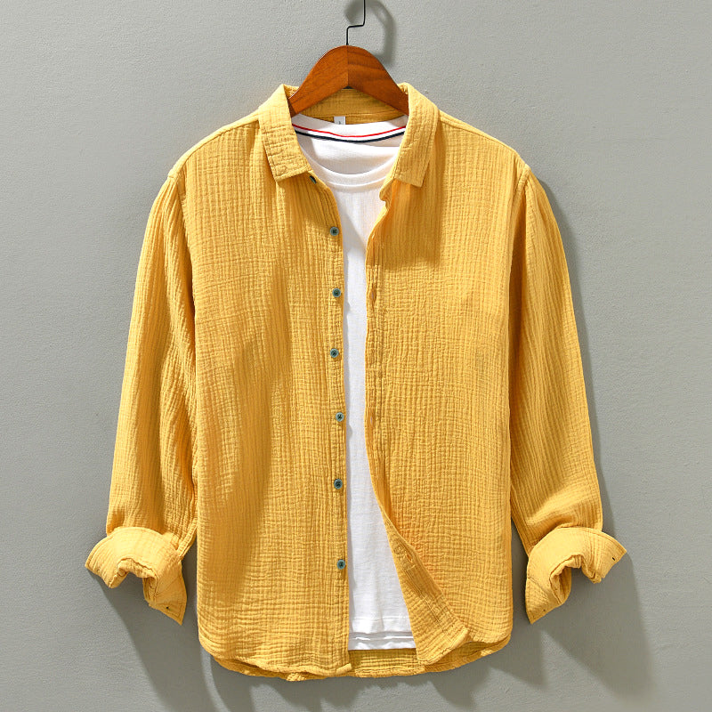 Mens Casual Shirt Lightweight Breathable Relaxed Fit