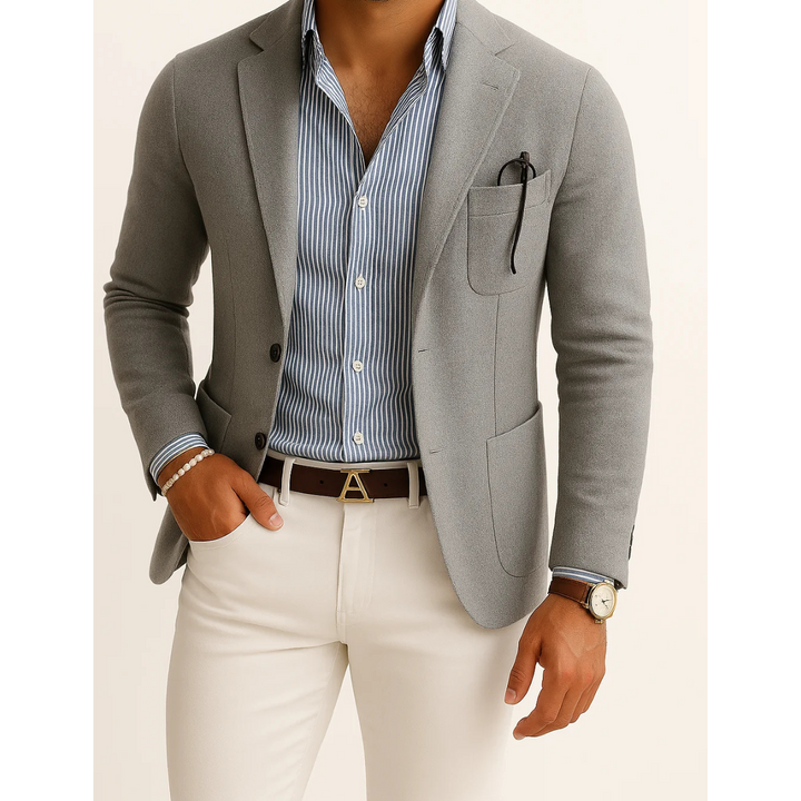 Mens Blazer Jacket Slim Fit Tailored Style
