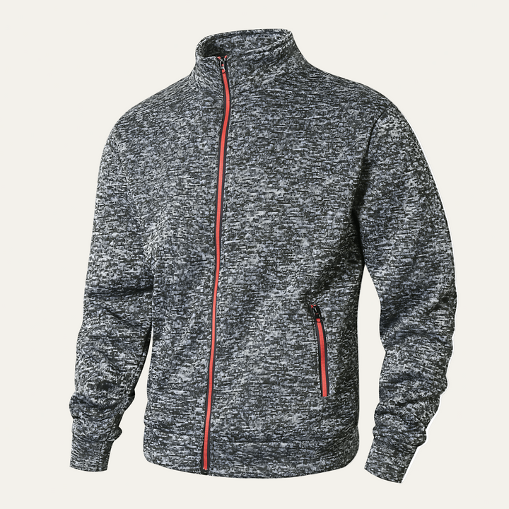 Mens Track Jacket Stand Collar Contrast Zipper - BritishMode
