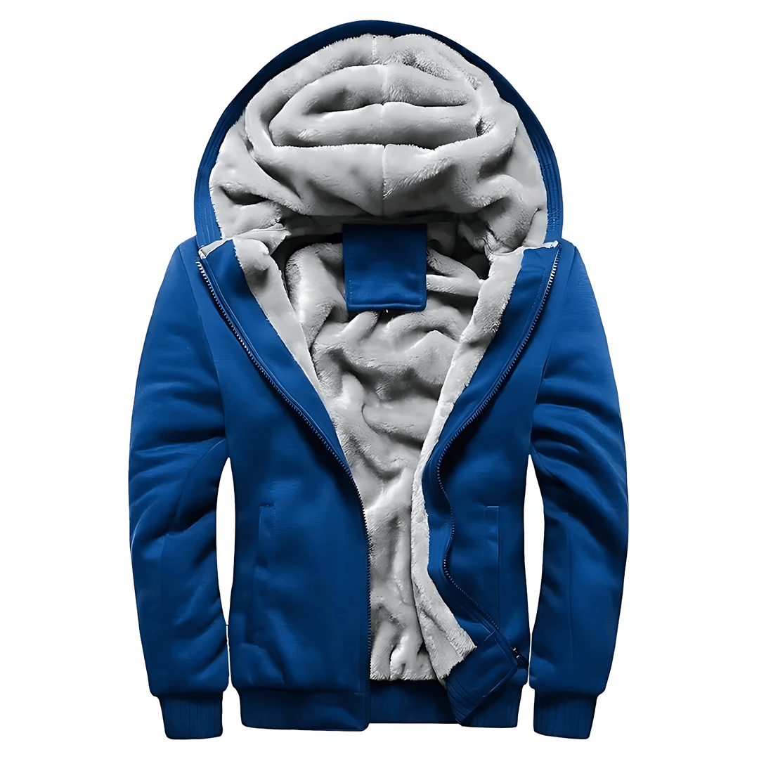 Unisex Quilted Fleece Jacket with Hooded Design - BritishMode
