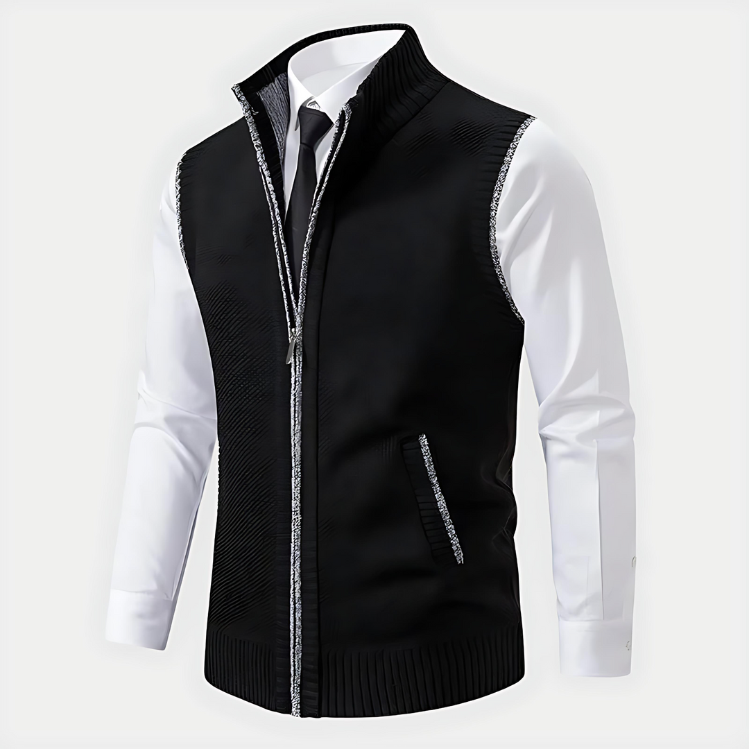 Mens Shawl Collar Cardigan Heavy Knit Double Breasted - BritishMode