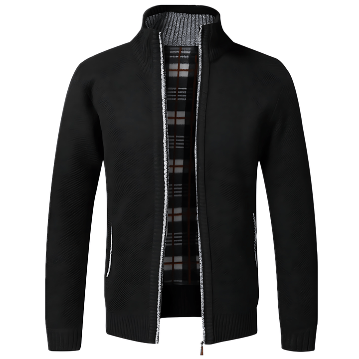 Womens Knit Zip Cardigan Long Sleeve - BritishMode