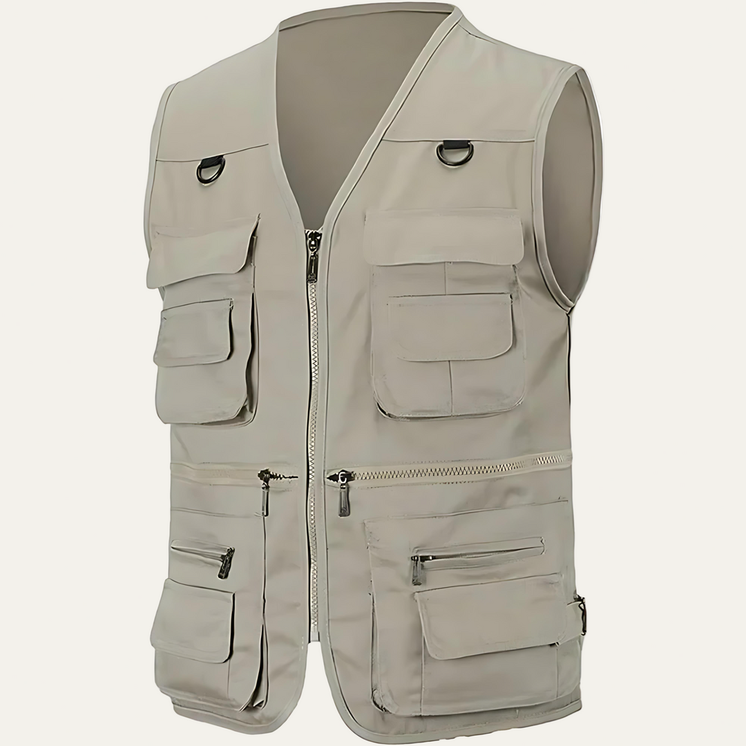 Mens Utility Vest Multi Pocket Functional Fit - BritishMode