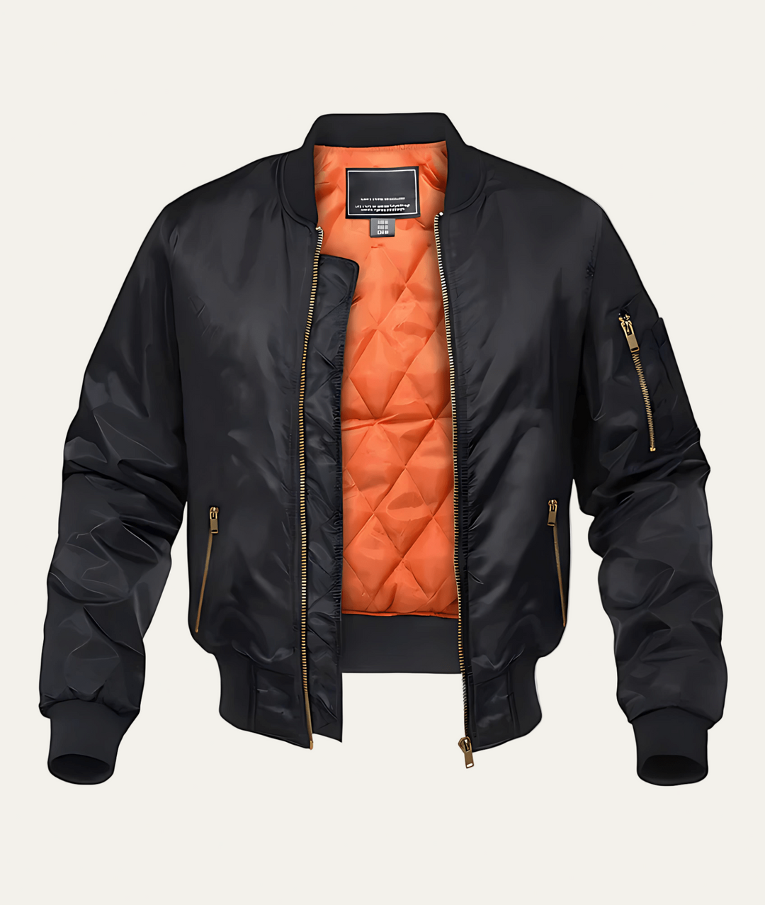 Mens Bomber Jacket Nylon Classic Fit - BritishMode