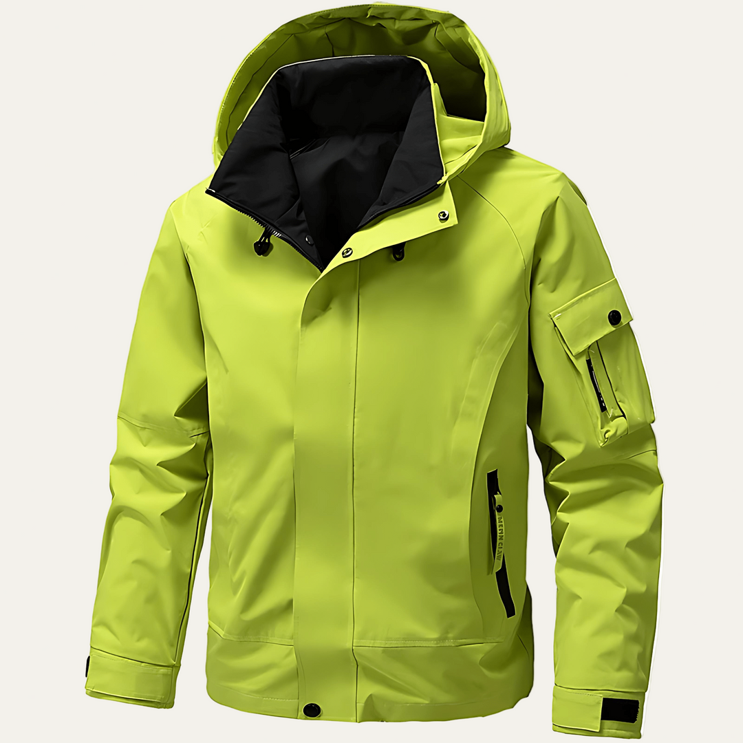 Mens Utility Jacket with Hood Weather Resistant - BritishMode