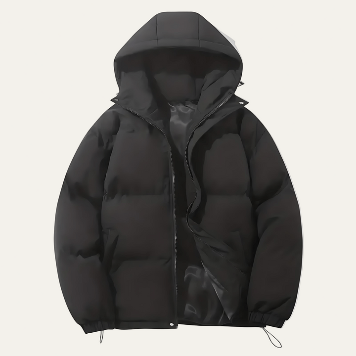 Mens Insulated Puffer Jacket with Hooded Design - BritishMode