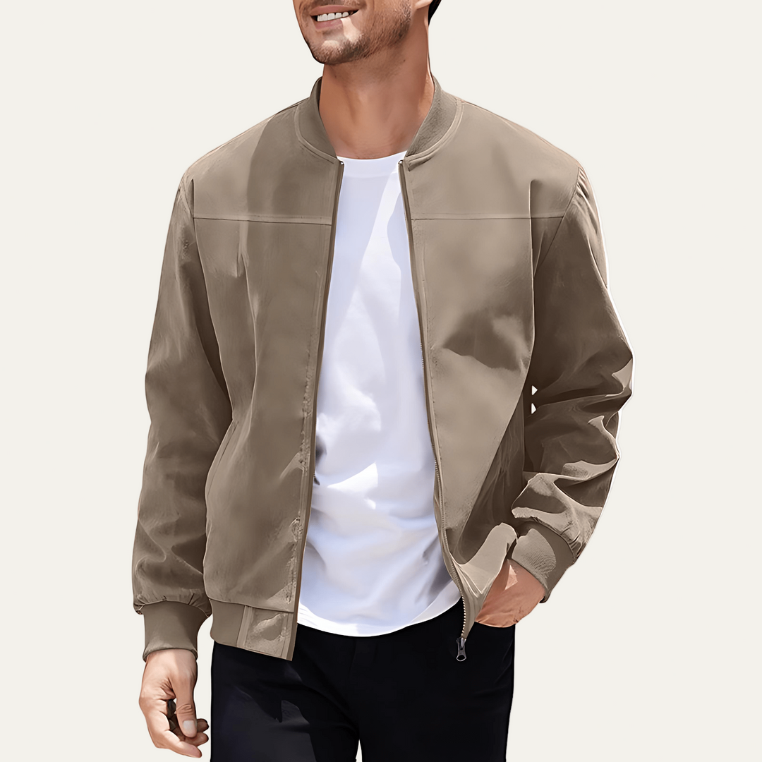 Mens Bomber Jacket Classic Relaxed Fit - BritishMode
